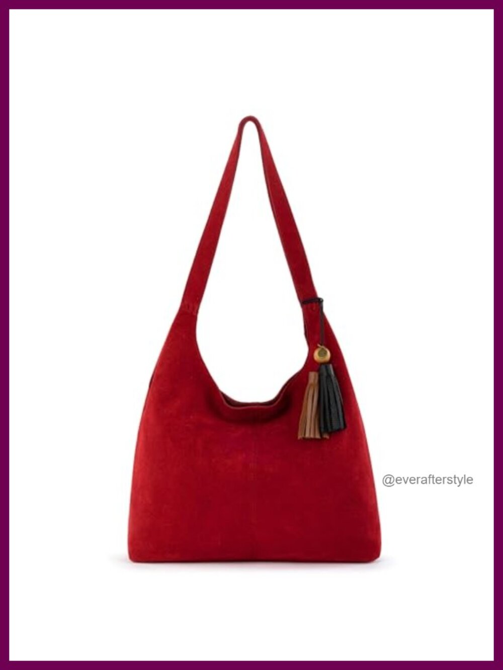 The Sak Huntley Leather Hobo Bag Double Strap Shoulder Purse